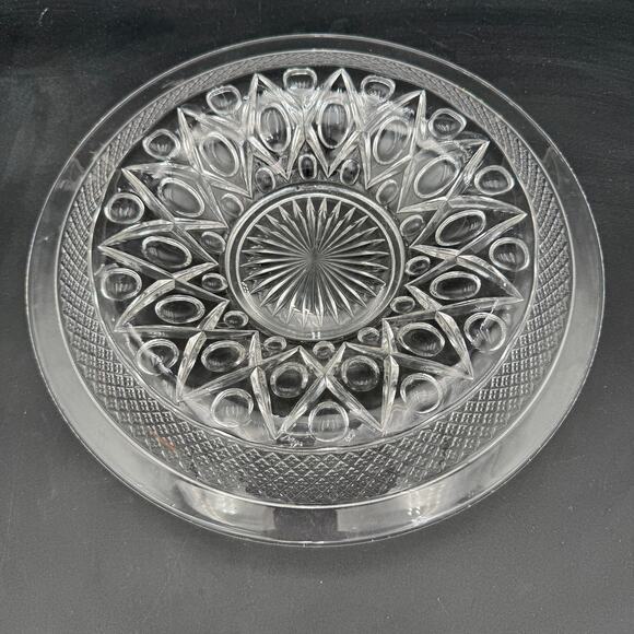 Vintage Large Center Bowl 13.25" Cape Cod by Imperial Glass Ohio Glassware - Picture 1 of 8